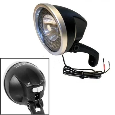 Strålkastare för navdynamo halogen 10 lux ON/OFF knapp