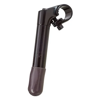 Styrstam 1 1/8" alu svart