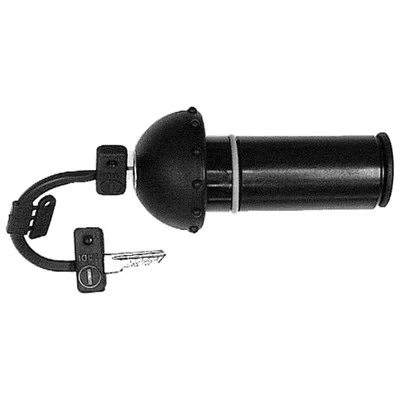 Tanklock låsbart svart PVC