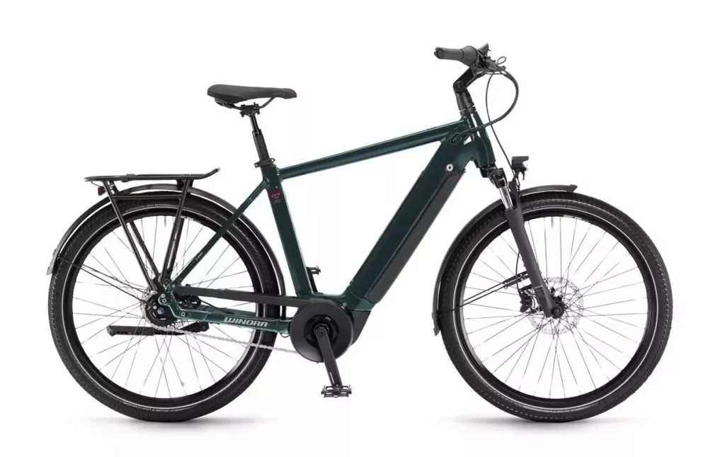 Elcykel Winora Sinus N8 Hybrid 500Wh Petrolblue 52 cm ram