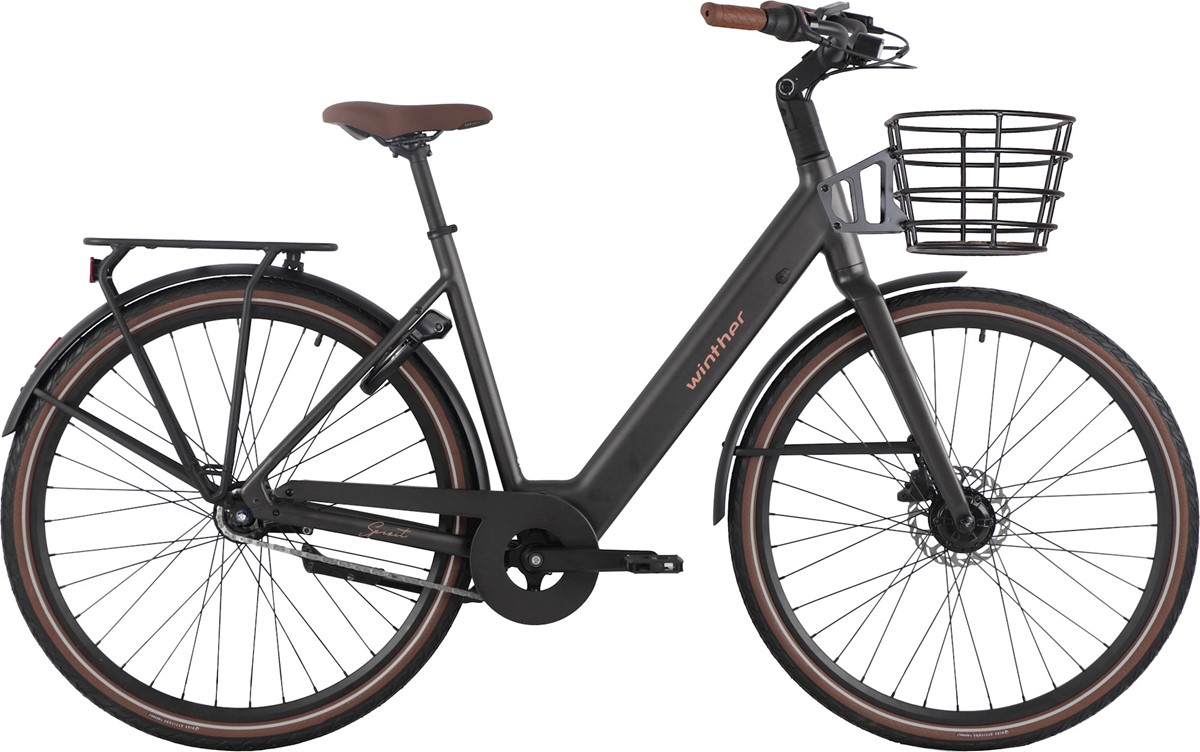 Elcykel Winther Spirit Unisex 7-vxl Matt Svart