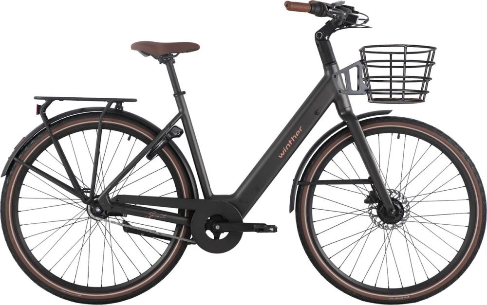 Elcykel Winther Spirit Unisex 7-vxl Matt Svart