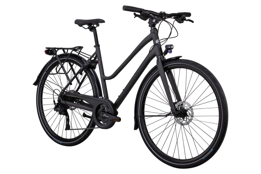 Crescent Holma Cityhybrid 18-vxl Svart matt Hydraulisk skivbroms