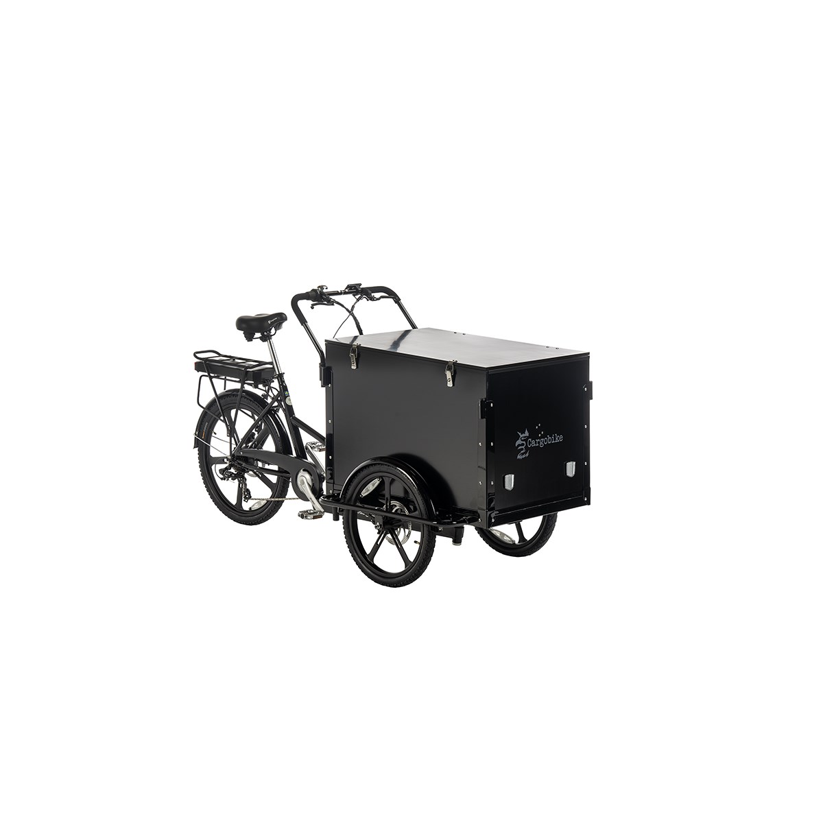 Cargobike Box Electric – El-lådcykel med låsbar transportlåda