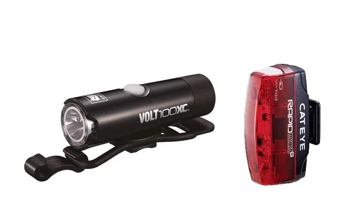 Belysningsset Cateye volt 100xc rapid micro kit