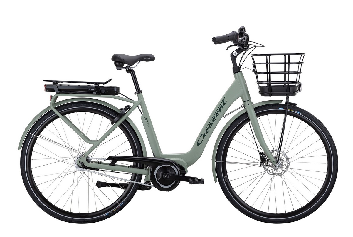 Crescent Elora Elcykel 7-växlad Grön centermotor