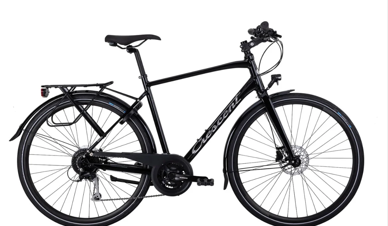 Crescent Kebne 16-växlad Cityhybrid 53 cm Svart 28 tum