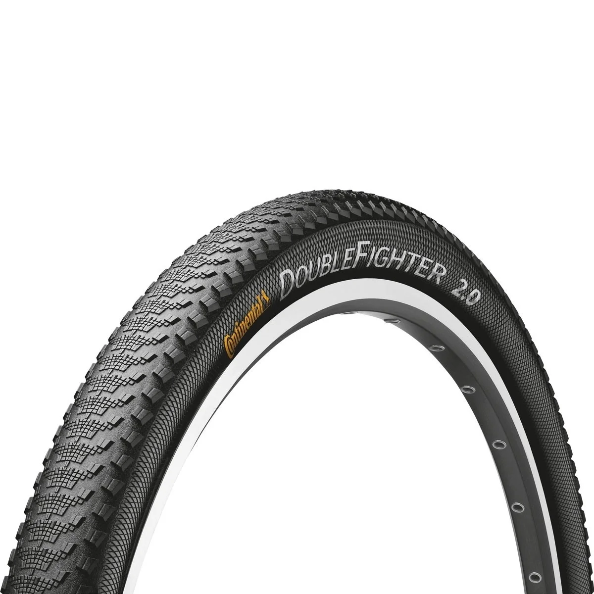 Cykeldäck 28 tum Continental Double Fighter III 37-622 Svart