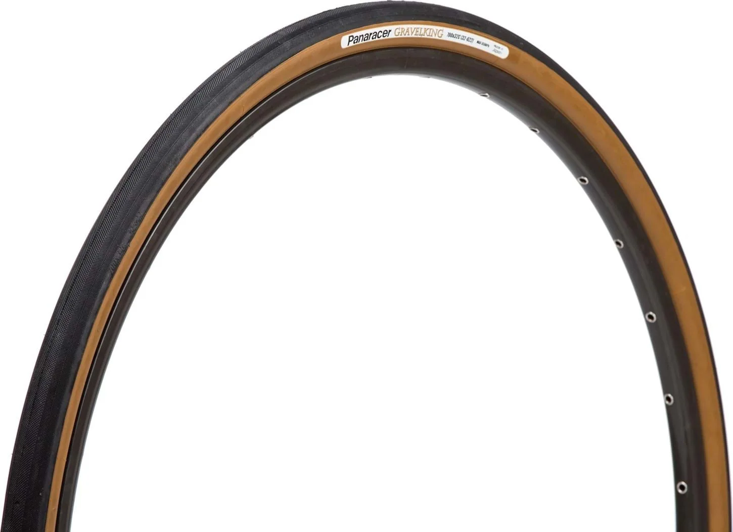 Cykeldäck Panaracer 700x38 GravelKing Svart/Brun 330 gr vikbart