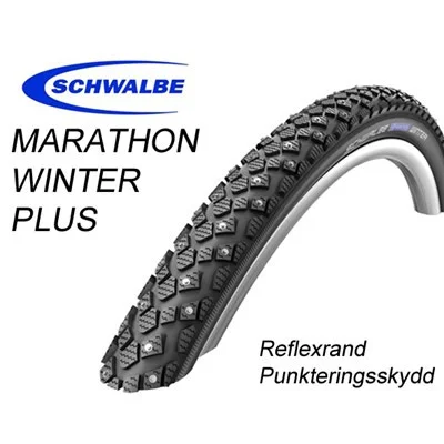 Cykeldäck 20 tum Schwalbe Marathon Winter+ 20x1,60