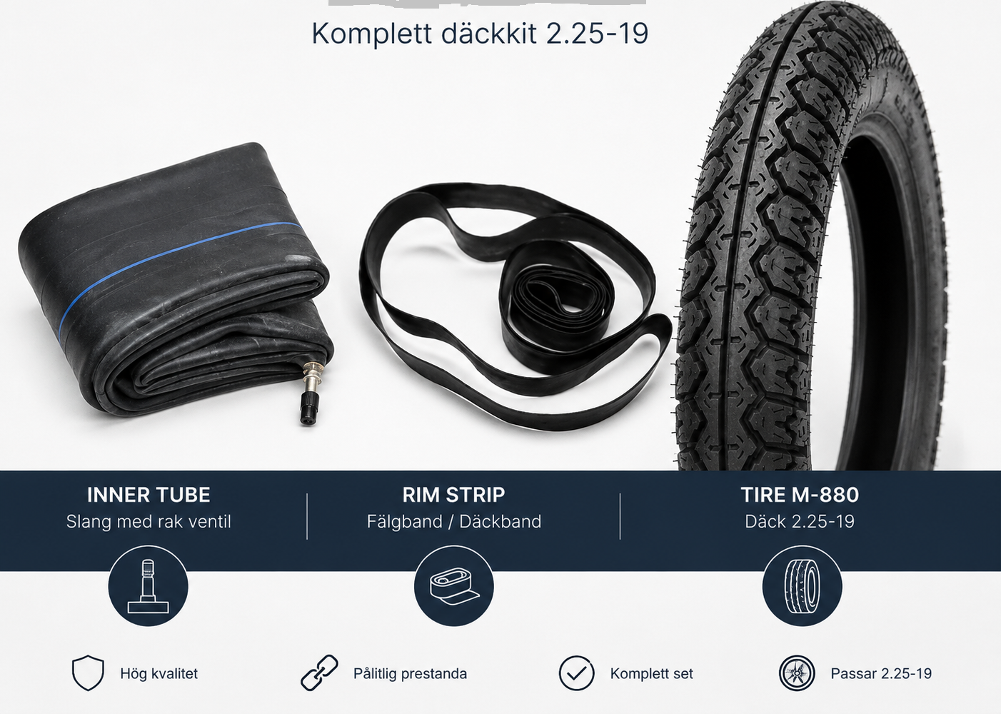 Däckkit 19 x 2.25 – Standardmönster