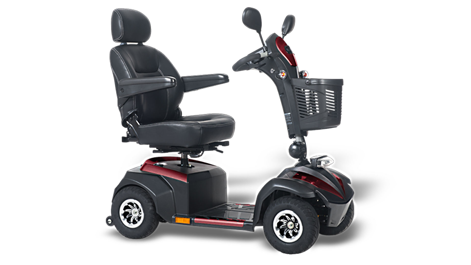 Promenadscooter EasyGO M4C Röd 13 km/h