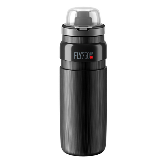 Flaska Elite Fly MTB Tex Black Grey Logo 750ml