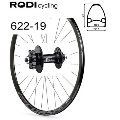 Framhjul 28 tum/ 622 mm Racer/CX Airline Corsa