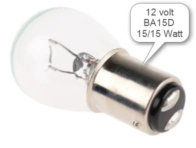 Glödlampa 12V 15/15W