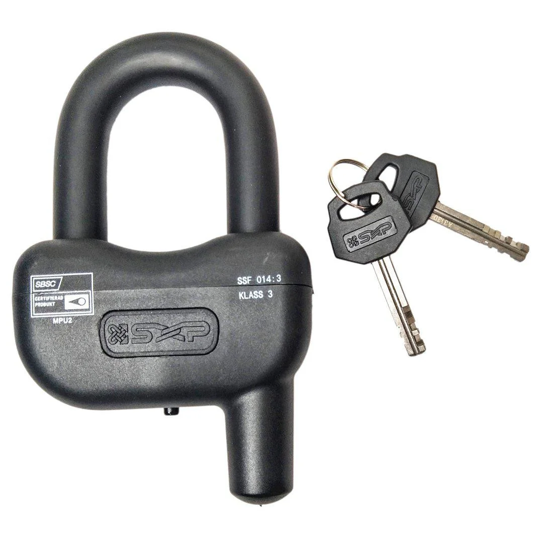 Godkänt moped/MC bygellås Klass 3