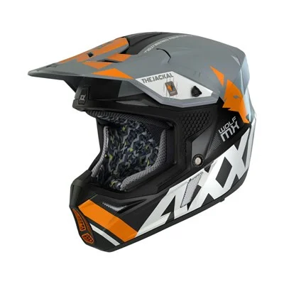 Hjälm Axxis MX Wolf Orange S