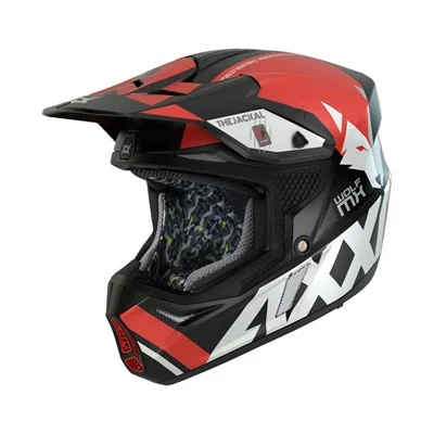 Hjälm Axxis MX Wolf Röd S