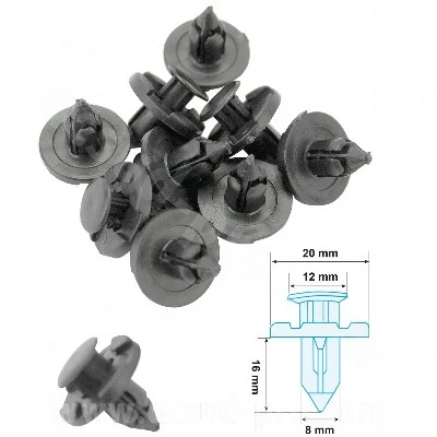 Kåpclips 20x12x16x8
