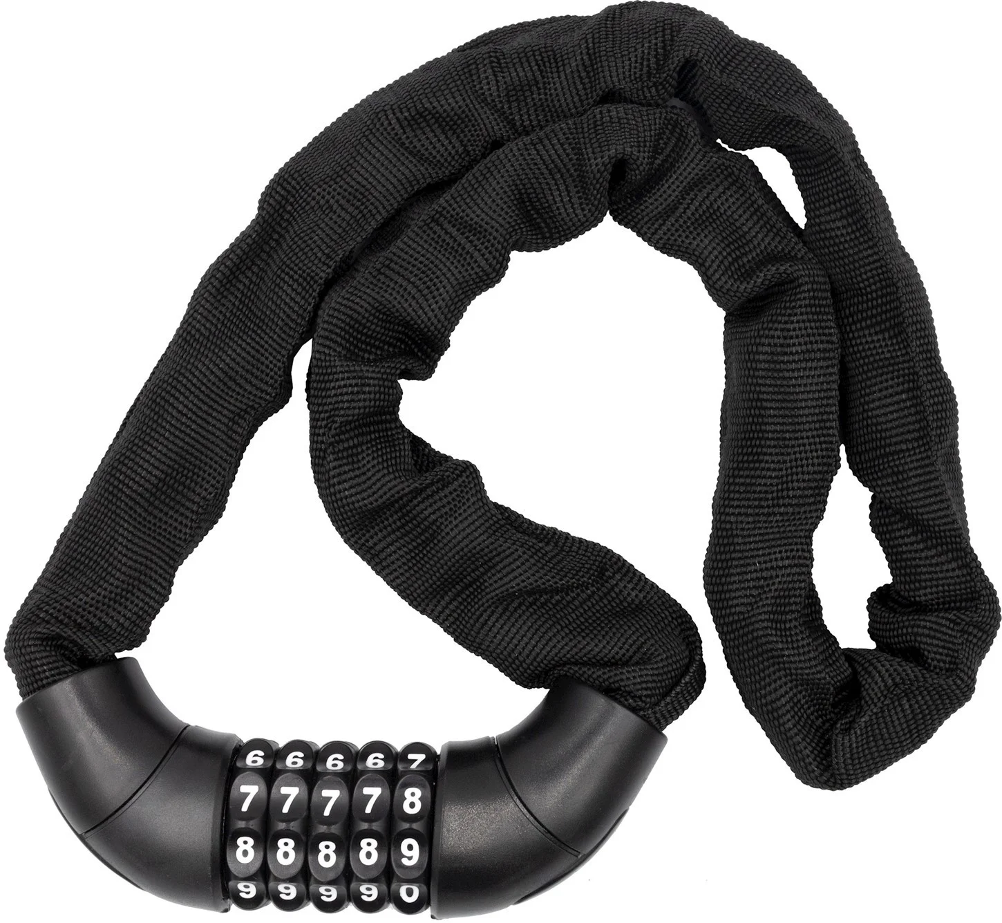 Cykellås Bike Attitude Mattsvart 6x900mm m/Kod