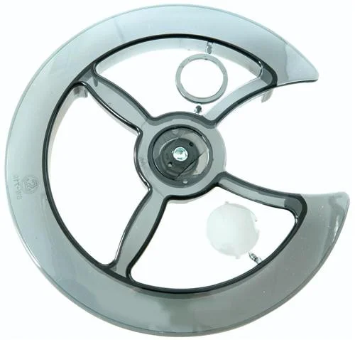 Kedjeskydd, roterande, 42-44T, rökfärgad plast