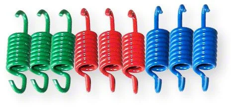 Kopplingsfjädrar Grön 15% Röd 30% Blå 50%