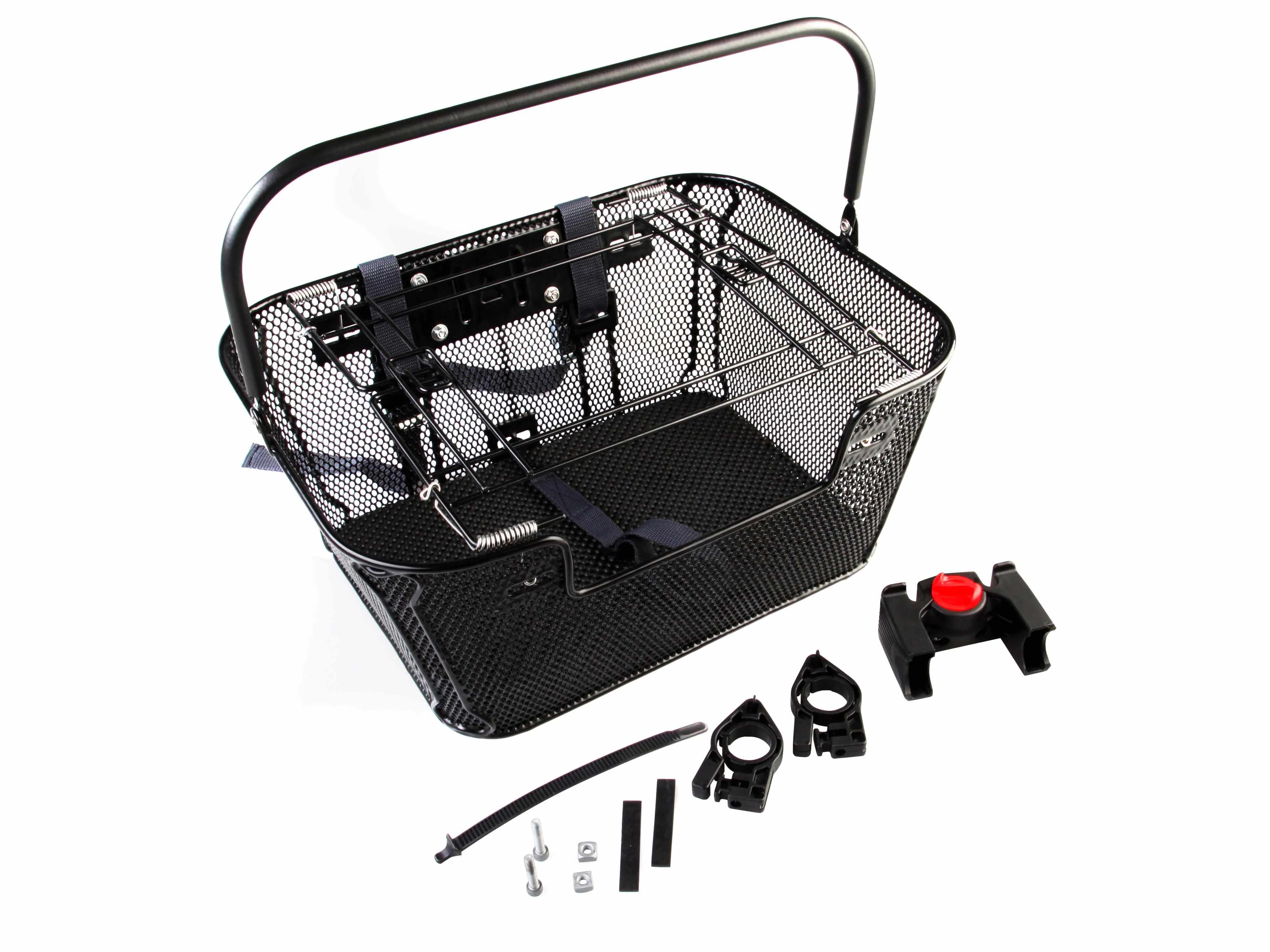 Cykelkorg fram/bak för djur Spectra med qr och säkerhetsremmar 40x30x18 cm maxlast: 7