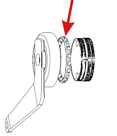 Kullager vänster sida STURMEY 3- & 5-vxl nav