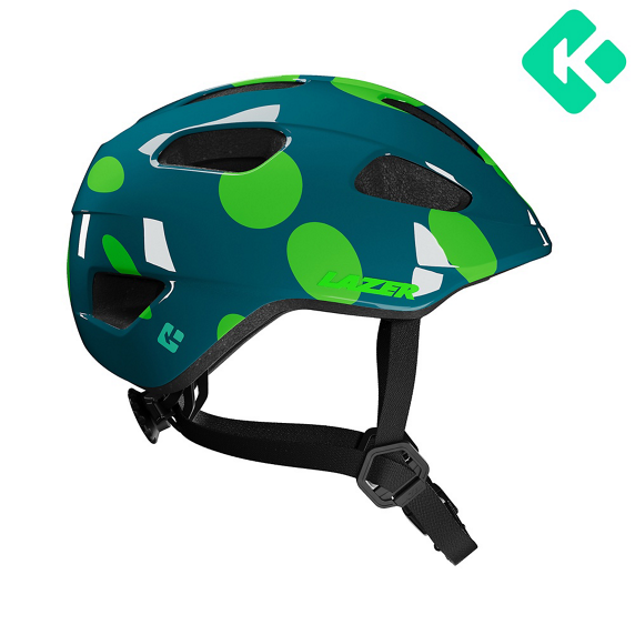 Cykelhjälm Lazer Nutz 2.0 KinetiCore Green Dots 46-52cm