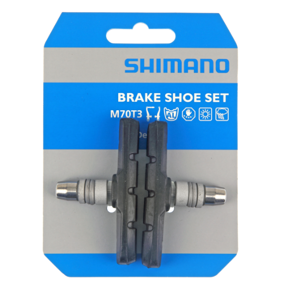 Bromsbelägg V-broms Shimano M70T3 (Par)