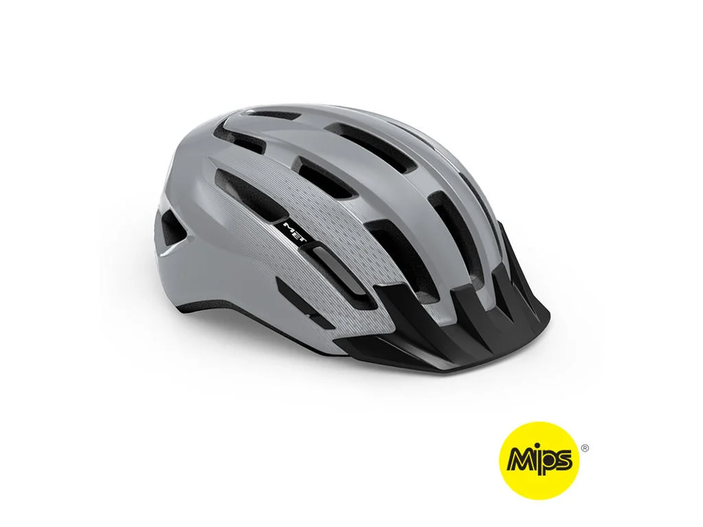 Cykelhjälm MET Helmet Downtown MIPS Gray/Glossy L 58-61 cm