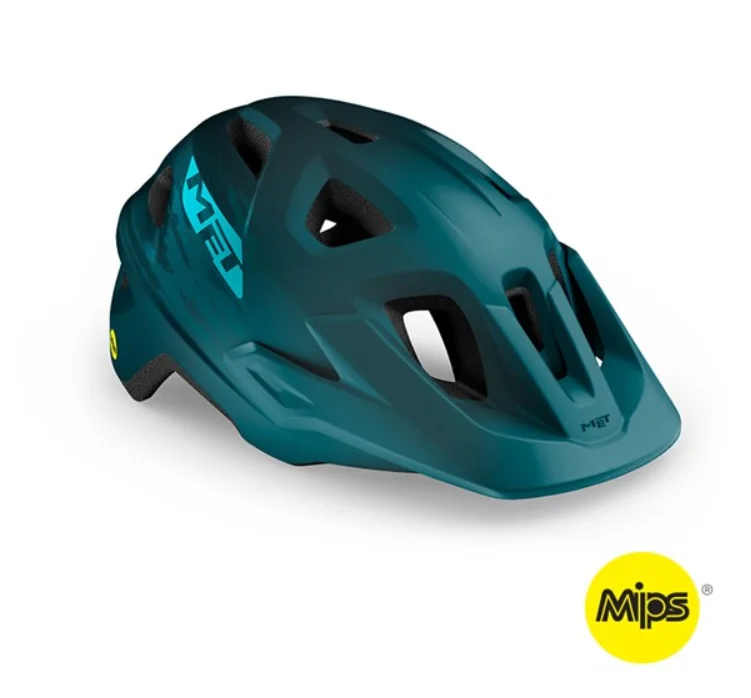Cykelhjälm MET Helmet MTB Echo MIPS Petrol Blue