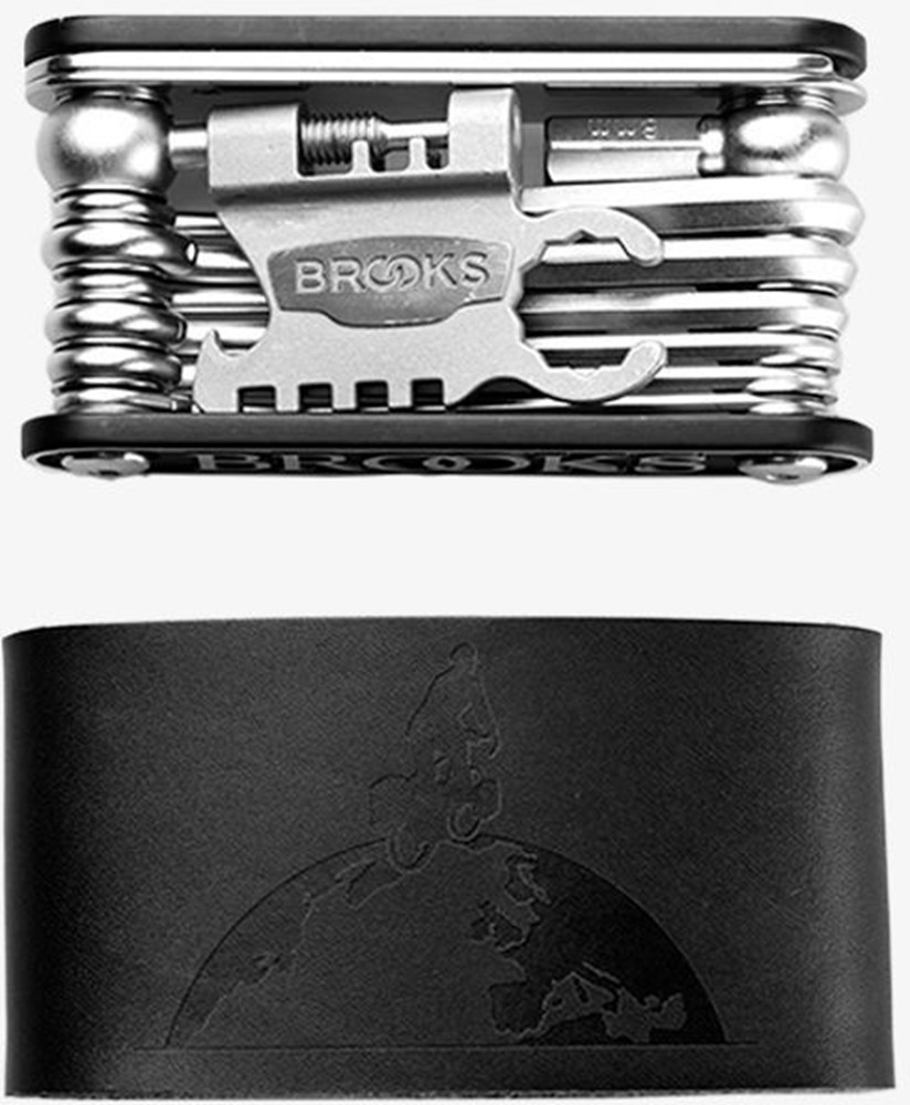 Multiverktyg Brooks MT21 Svart läderfodral