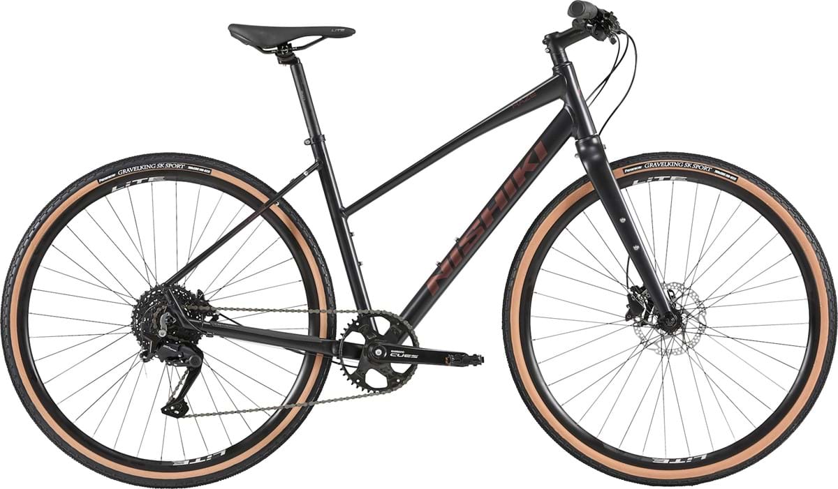 Gravelhybrid Nishiki Haze Dam 10-vxl 43 cm Korpsvart