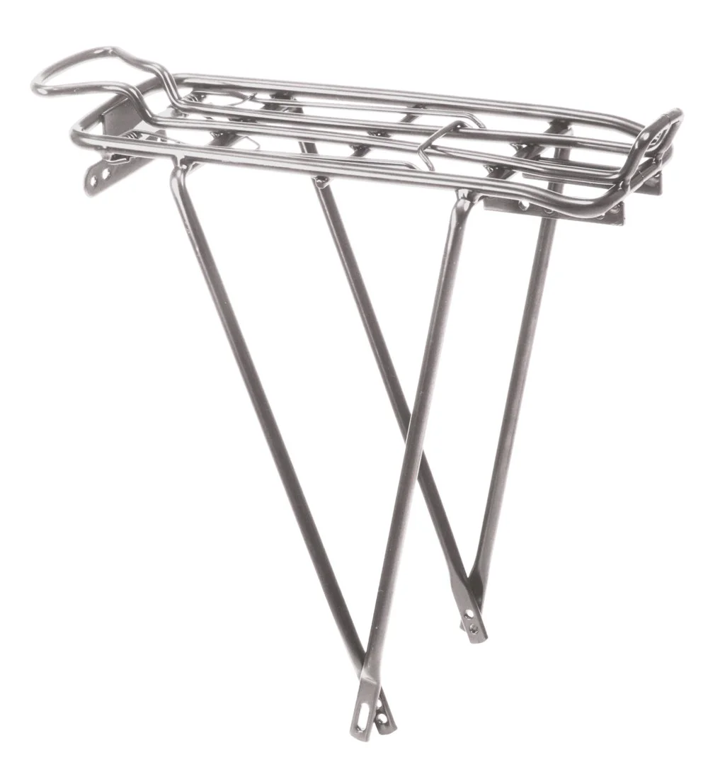 Pakethållare 622mm 2-ben silver