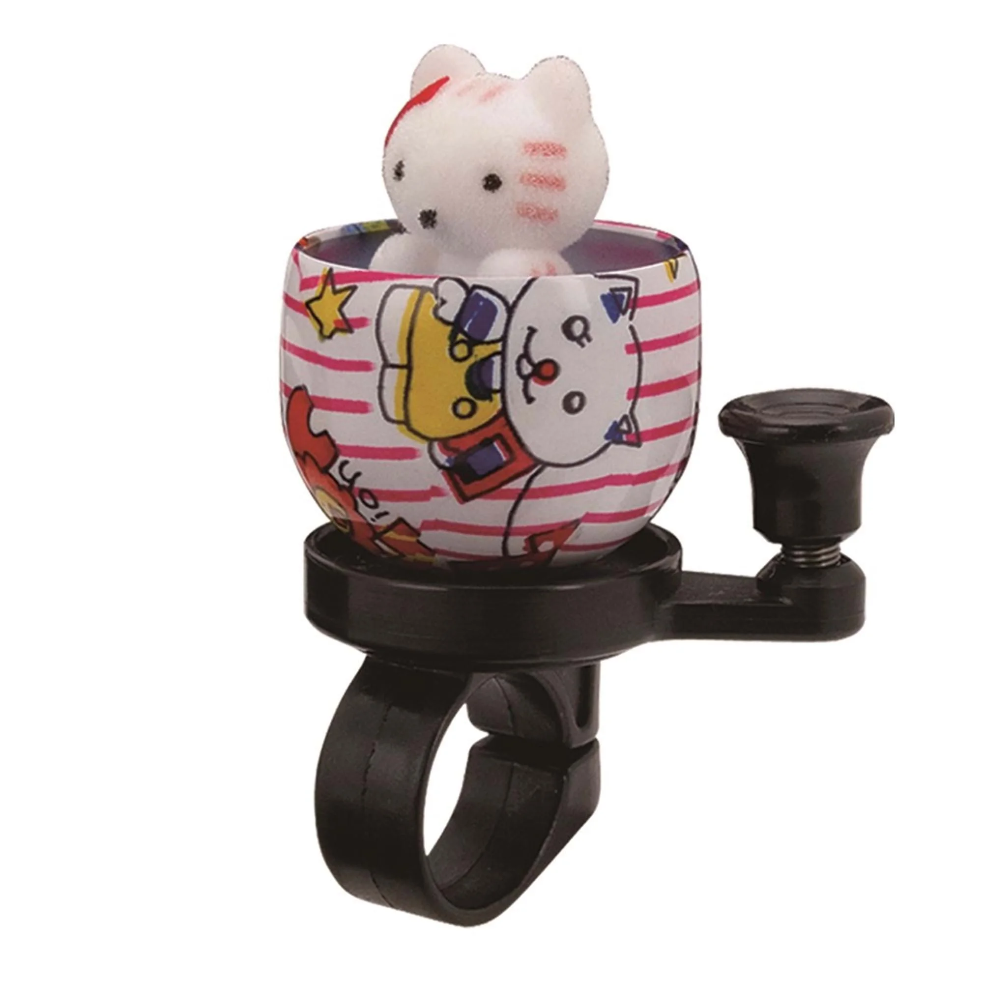 Ringklocka 22.2 - 25.4 mm Katt Rosa