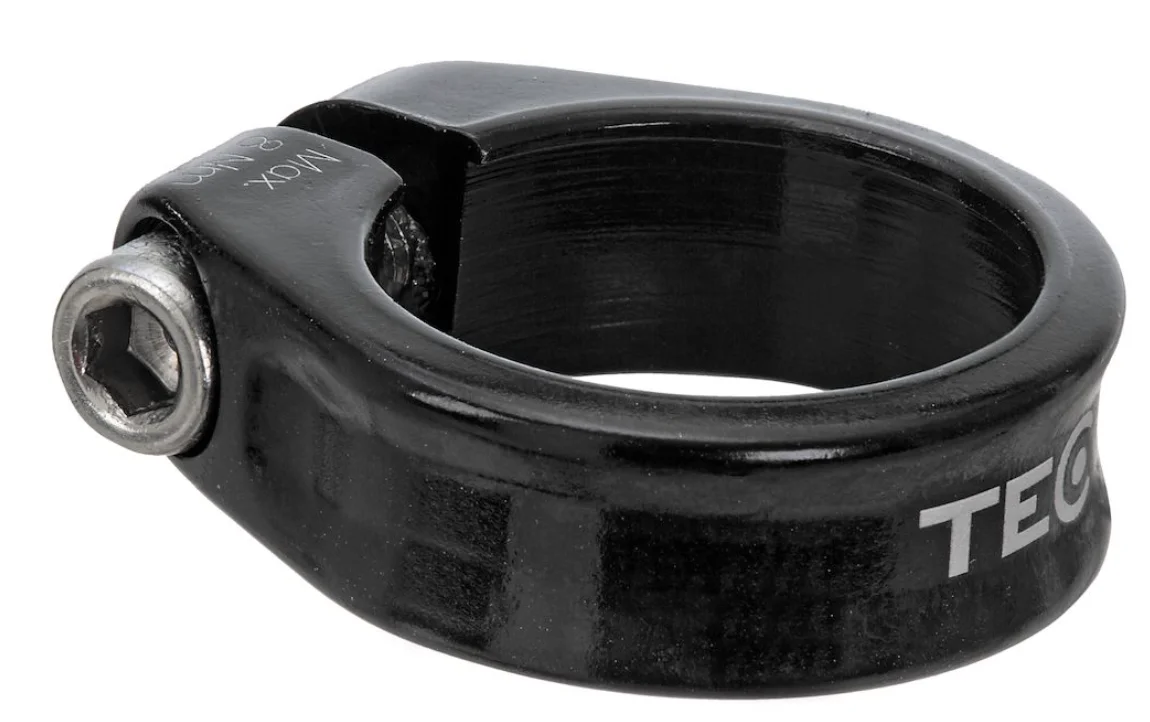 Sadelrörsklamma  , vikt: 35 g, Svart, 31.8mm