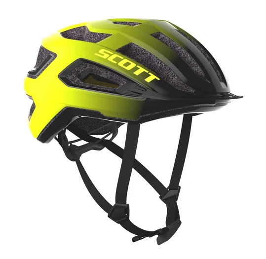 Cykelhjälm Scott ARX Plus Black/Radium Yellow RC 55-59 cm
