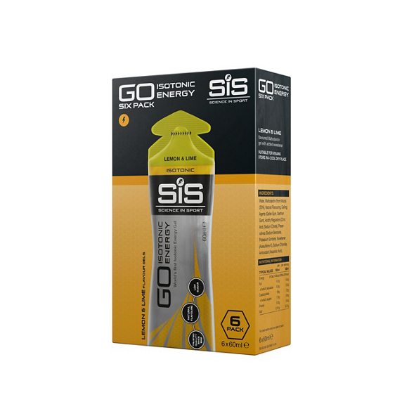 Energigel SIS Go Energy Isotonic Gel Citron & Lime 6 x 60 ml