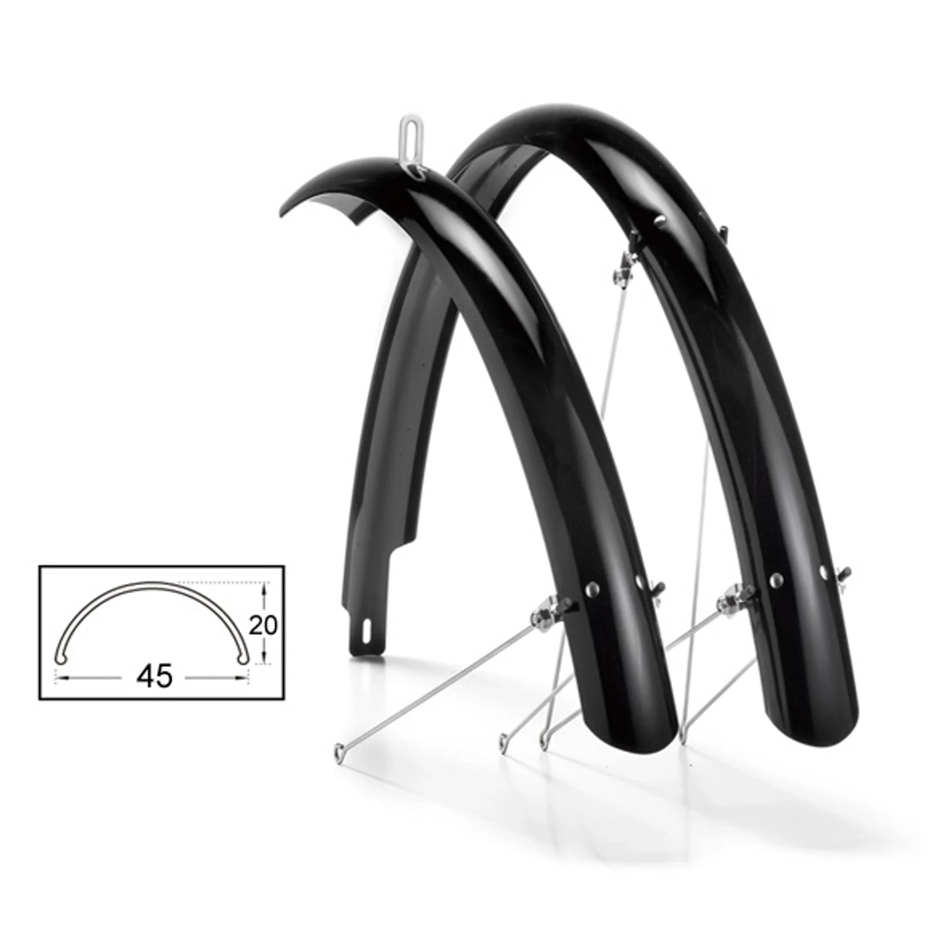 Skärmset 28/622, Heltäckande 45 mm