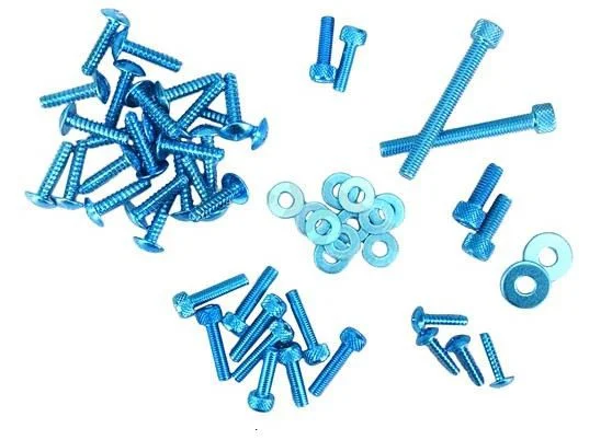 Skruvsats (Aprilia SR) Blåeloxerad