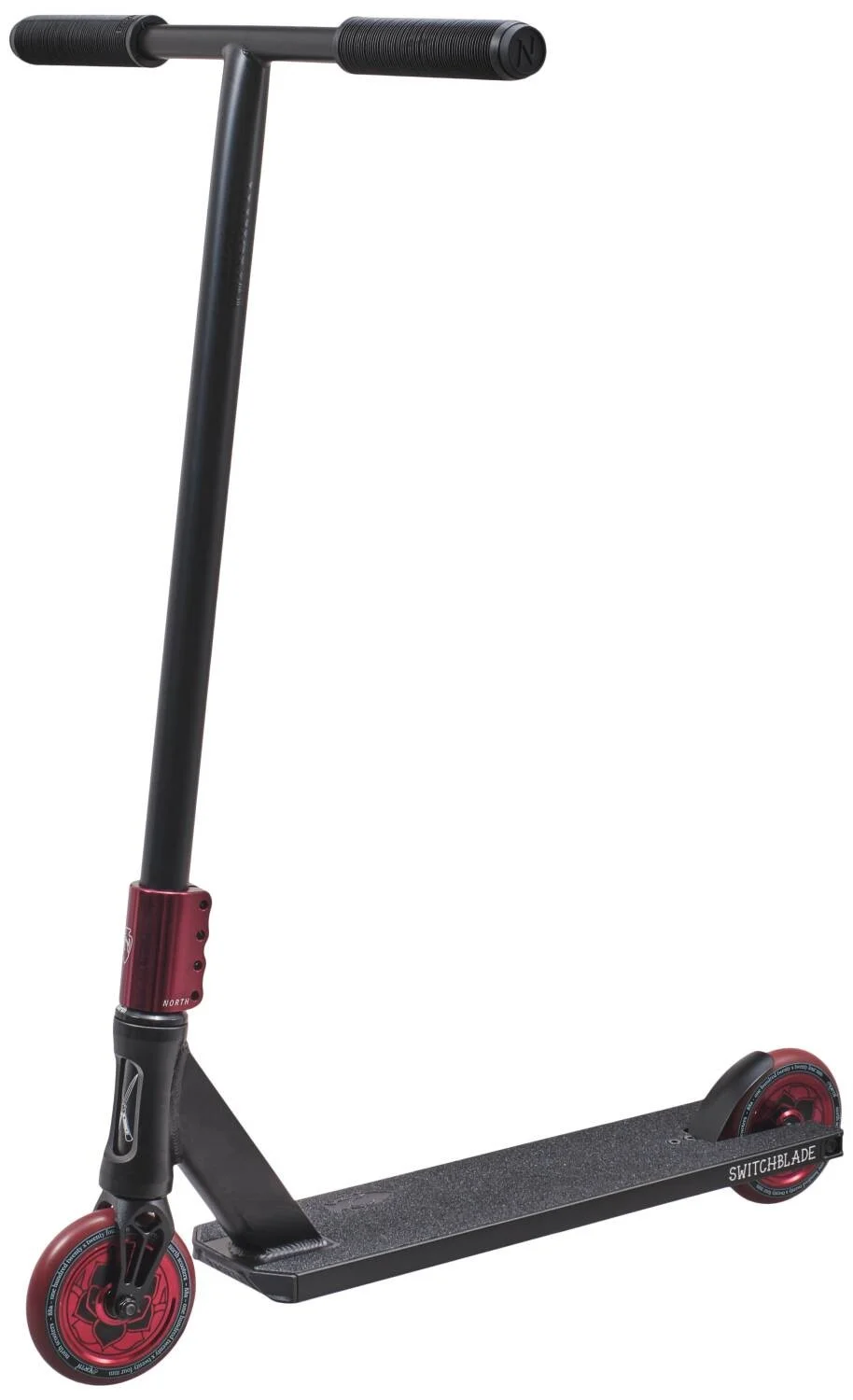 Sparkcykel North Switchblade, Trick, Svart/Röd