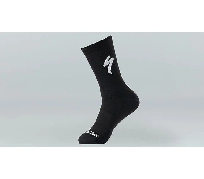 Cykelstrumpor Specialized Soft Air Road Tall Sock Black/White (M)