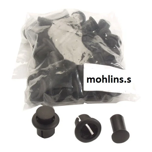 Styrpluggar 2/set svart