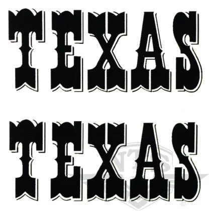 Tankdekaler “Texas”