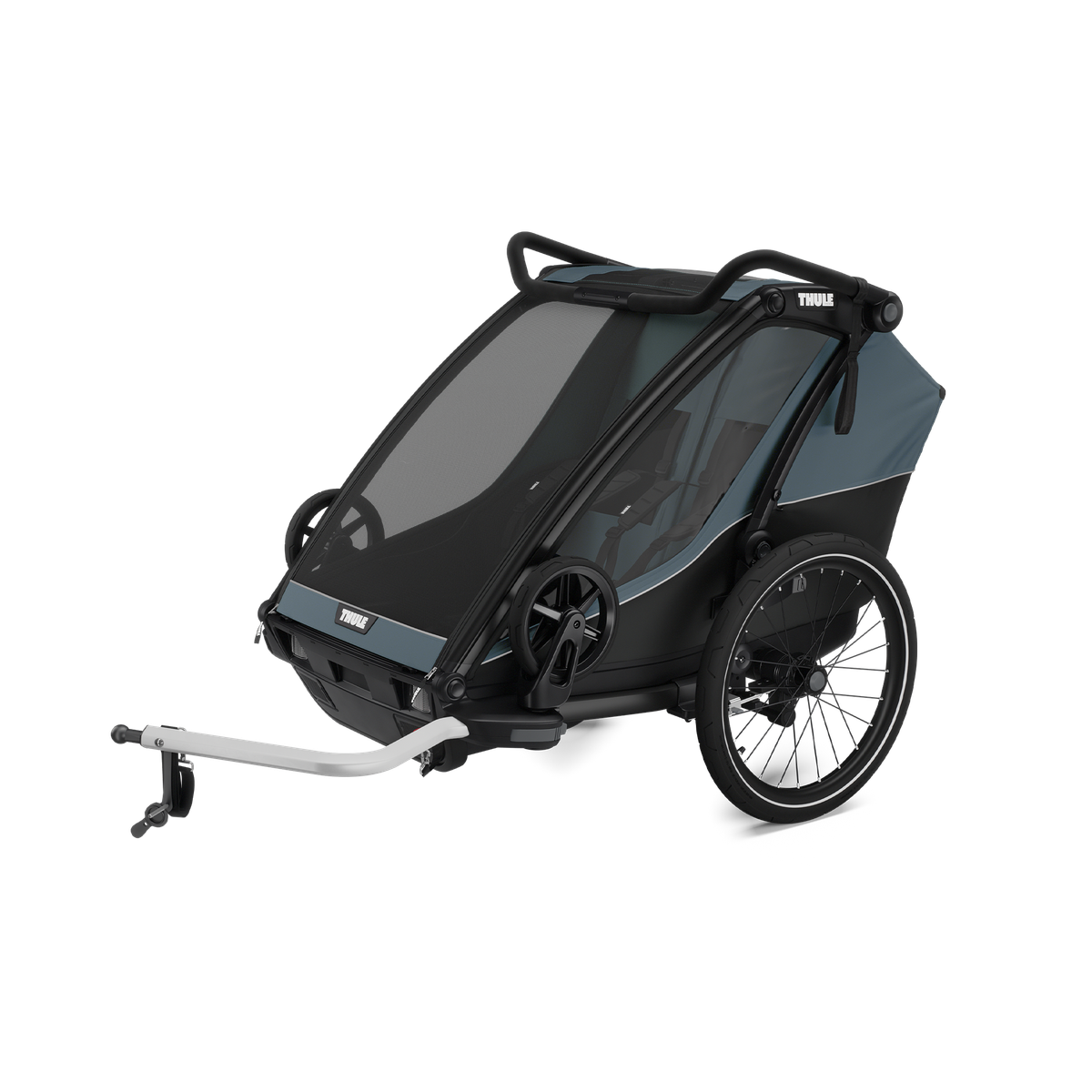 Thule Chariot Cab 2-sits multisport cykelvagn Dark Slate