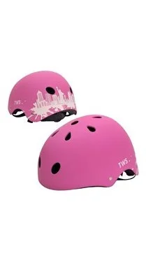 TWS York Hjälm 55-58 Rosa/Vit