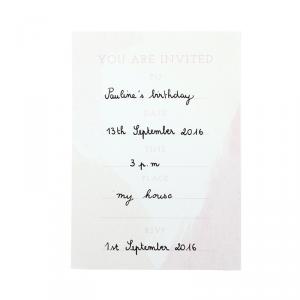 We Heart Pink Printable Invitation