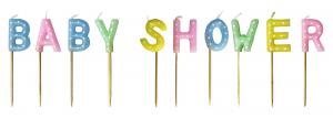 Baby Shower Pick Candles - tårtljus