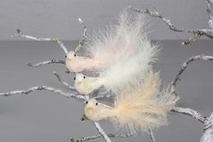 Golden Bird Clip Mix 9 cm - Feather Romance
